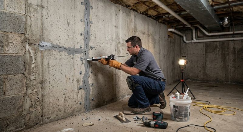 Basement Crack Repair in Germantown, MD