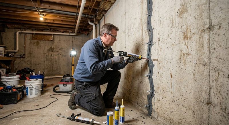Basement Crack Repair in Germantown, MD