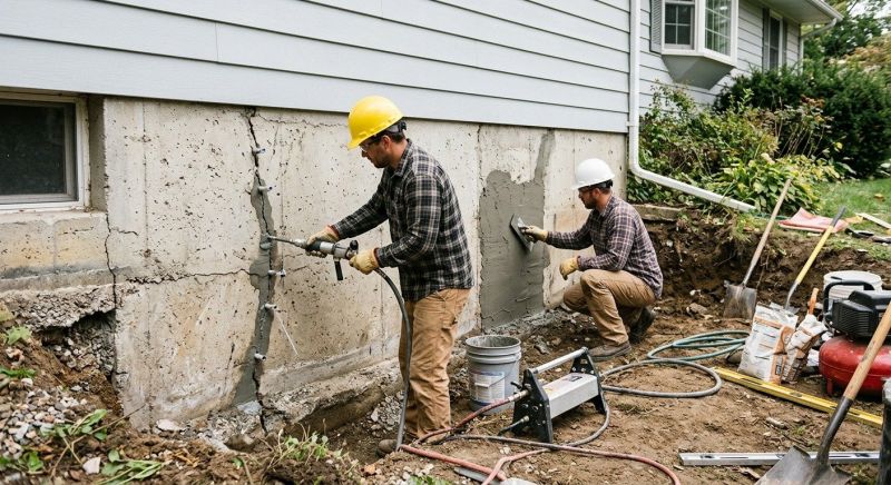 Basement Foundation Repair in Burtonsville, MD