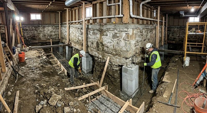 Basement Underpinning in Germantown, MD
