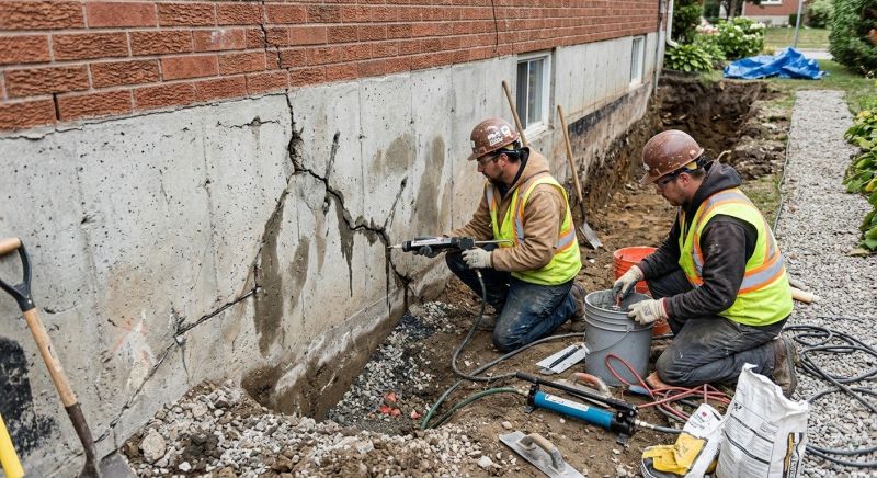 Cracked Foundation Repair in Beltsville, MD