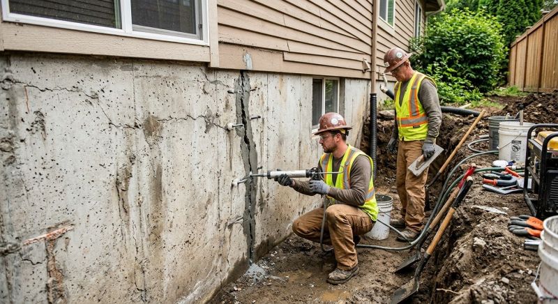 Cracked Foundation Repair in Ellicott City, MD