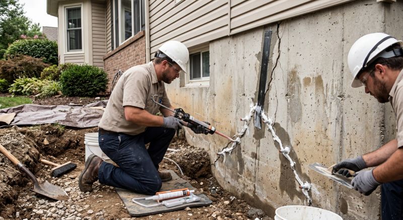 Cracked Foundation Repair in Woodbine, MD
