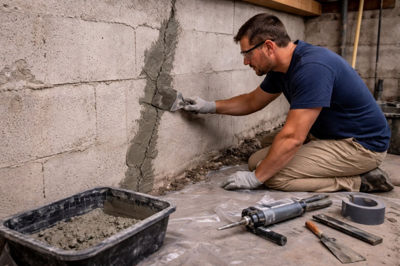 Foundation Crack Repair in Olney, MD