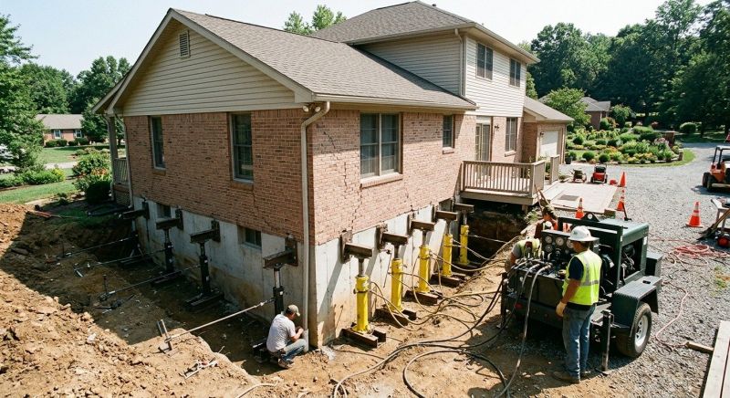 Foundation Jacking in Frederick County, MD