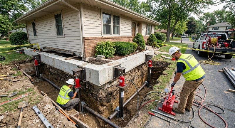 Foundation Jacking in Gaithersburg, MD
