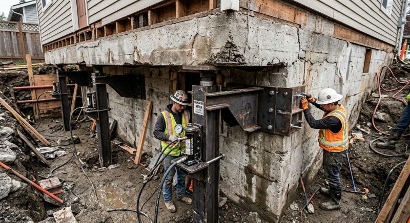 Foundation Lifting in Centreville, VA