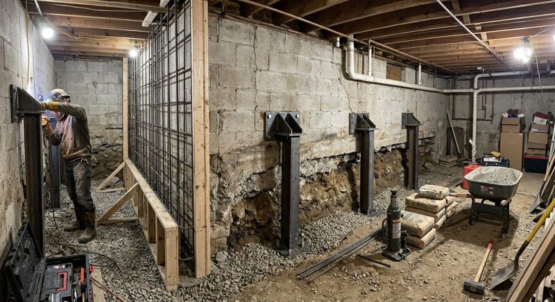 Foundation Stabilizing in Purcellville, VA