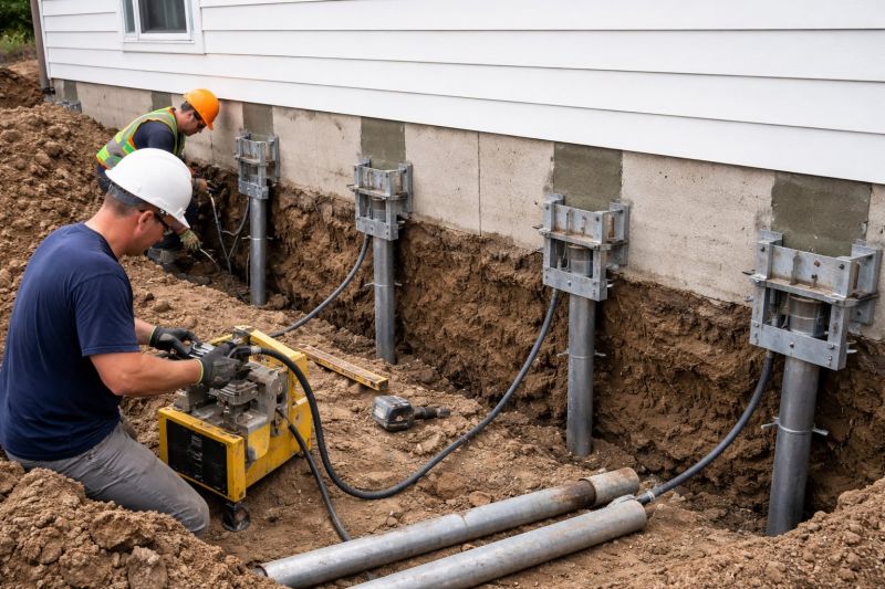 Helical Piers Installation in Germantown, MD