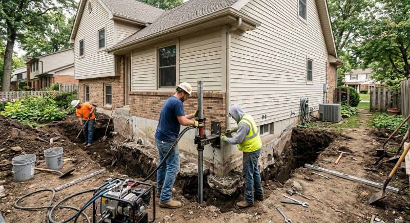 House Foundation Repair in Hamilton, VA