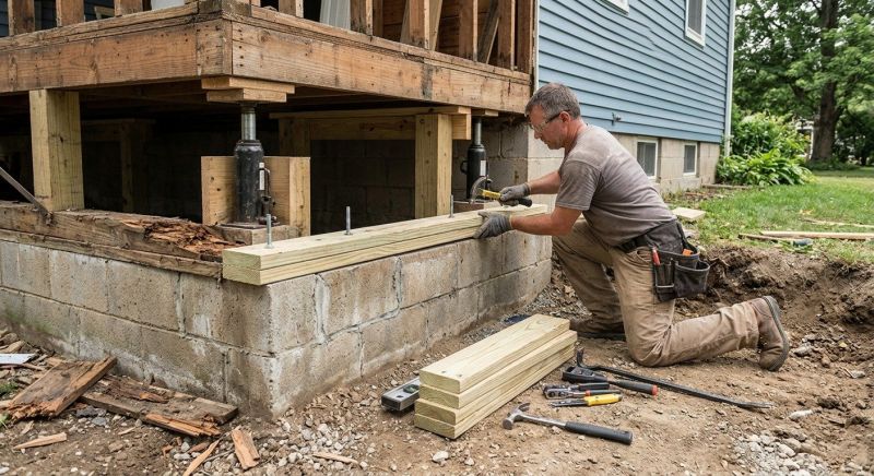 House Foundation Repair in Rockville, MD