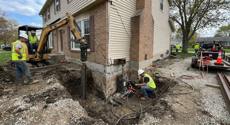 Sinking Foundation Repair in Centreville, VA