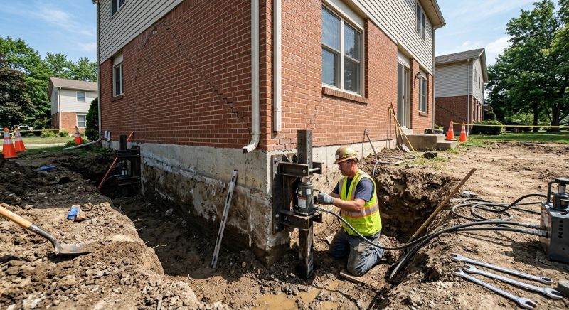 Sinking Foundation Repair in Columbia, MD