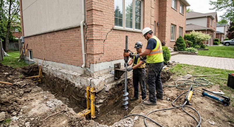 Sinking Foundation Repair in Hyattsville, MD