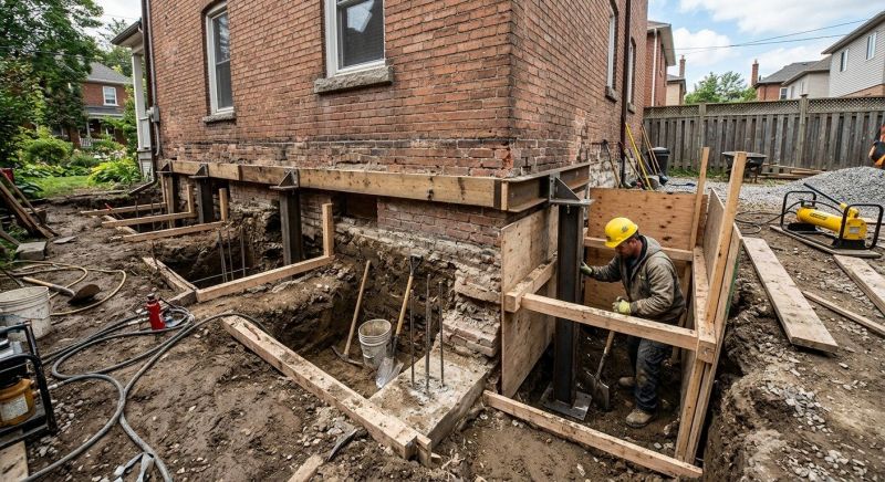 Structural Underpinning in Germantown, MD