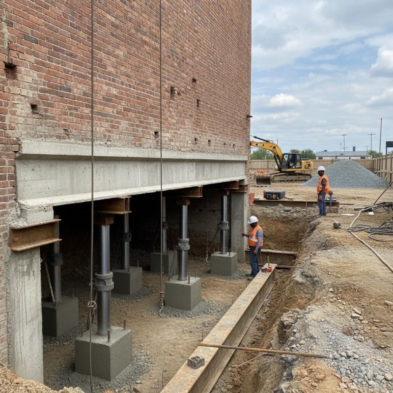 Structural Underpinning in Germantown, MD